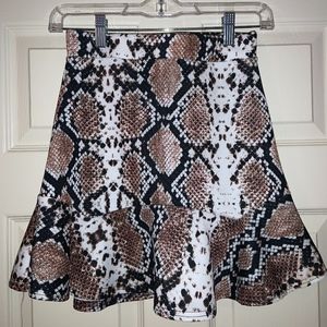 Snakeskin skirt